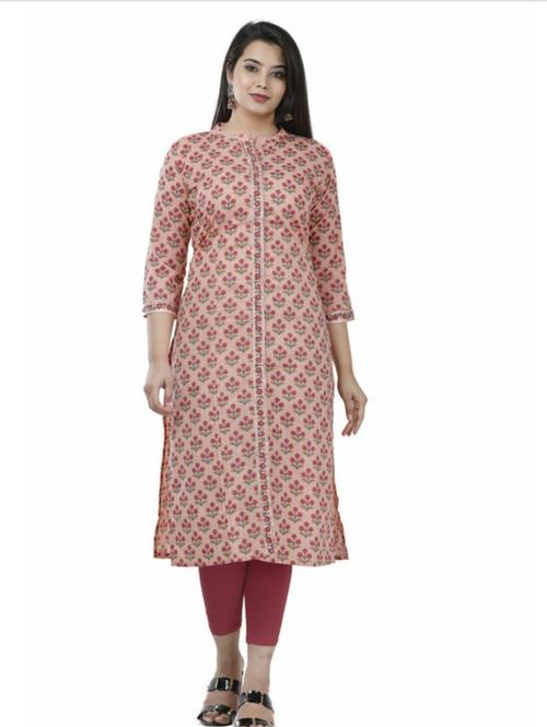 red cotton kurta - 17962195 - Very Small Image - 1