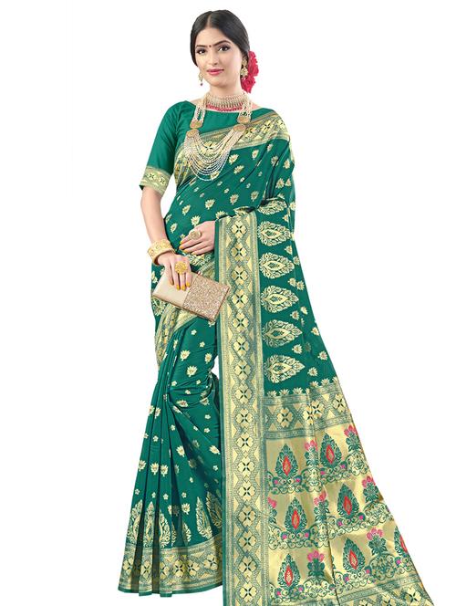 jacquard work woven saree - 17962239 - Very Small Image - 1