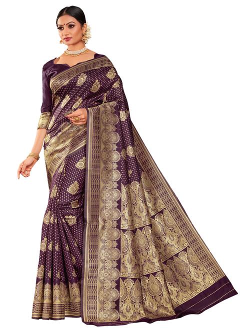 jacquard work woven saree - 17962655 - Very Small Image - 1
