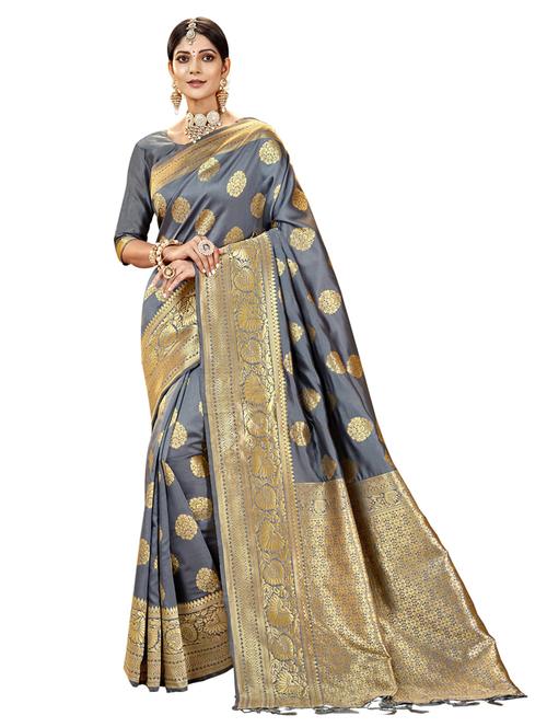 jacquard work woven saree - 17962797 - Very Small Image - 1