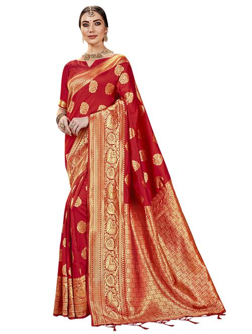 jacquard work woven saree - 17962799 - Very Small Image - 1