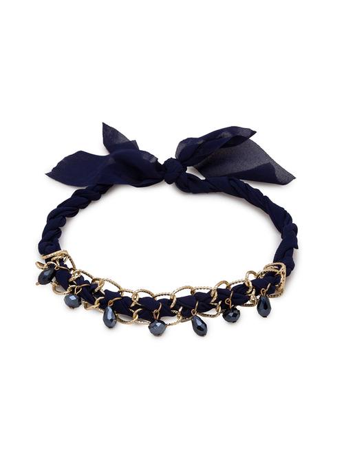 gold metal choker necklace - 17963581 - Very Small Image - 1