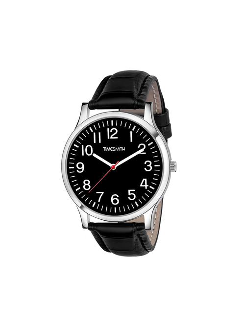 timesmith black leather black dial watch for men ctc-002mos - 17963855 - Very Small Image - 1