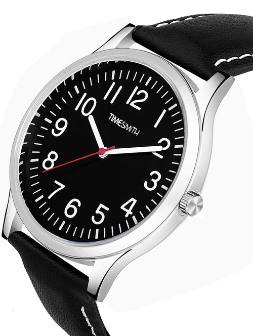 timesmith black leather black dial watch for men ctc-010mos - 17963863 - Very Small Image - 1