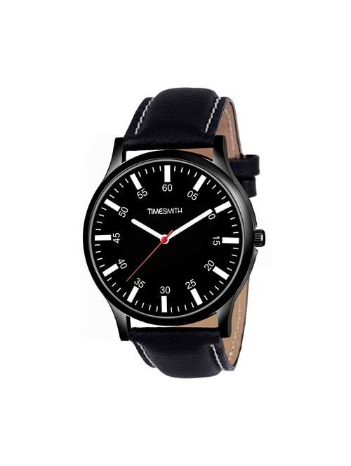 timesmith black leather black dial watch for men ctc-014mos - 17963867 - Very Small Image - 1