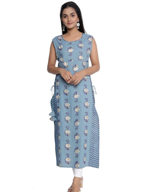 printed pure cotton kurta - 17963941 - Very Small Image - 1