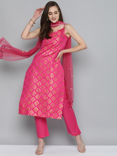 zari work suit set - 17964966 - Very Small Image - 1