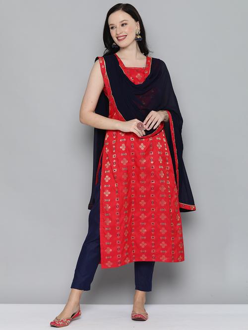 jacquard work suit set - 17964972 - Very Small Image - 1