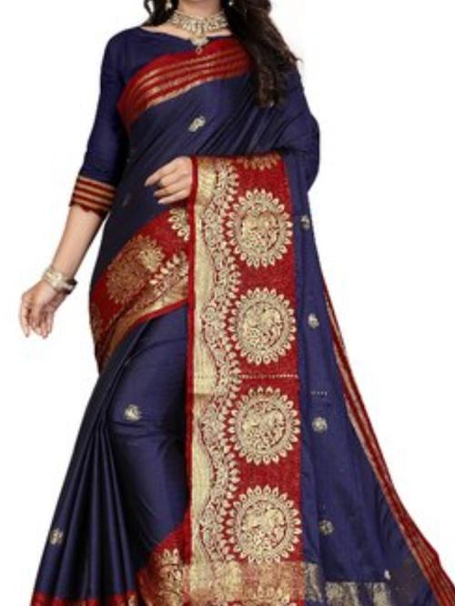 silk saree - 17964996 - Very Small Image - 1