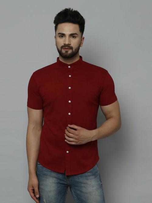 red cotton shirt - 17965032 - Very Small Image - 1
