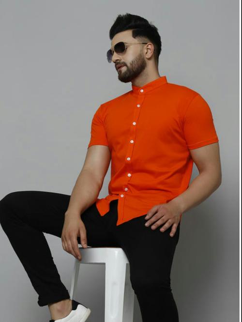 orange cotton shirt - 17965033 - Very Small Image - 1