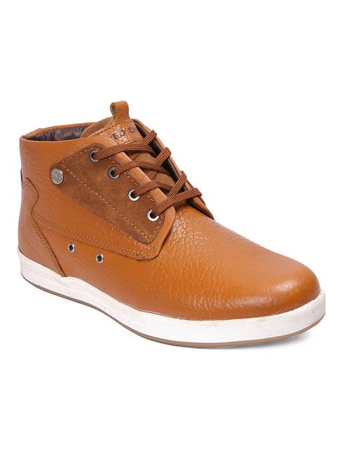 tan leather lace up shoes - 17965145 - Very Small Image - 1