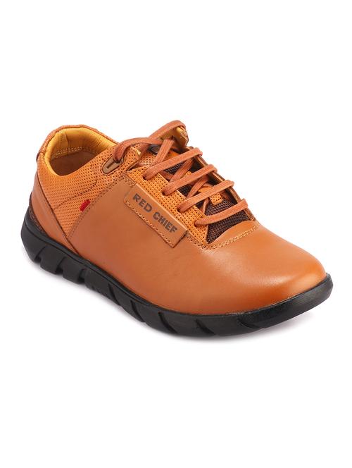 tan leather lace up shoes - 17965146 - Very Small Image - 1
