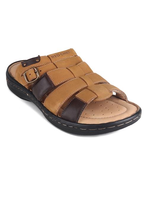red leather slip on sandals - 17965200 - Very Small Image - 1