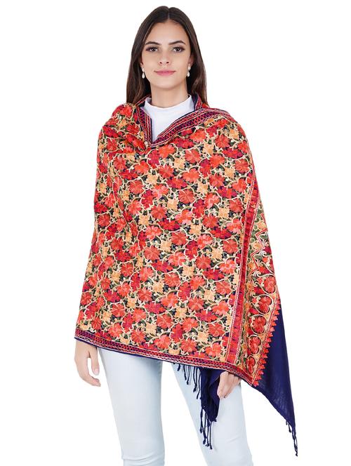 women's floral print stole - 17967800 - Very Small Image - 1