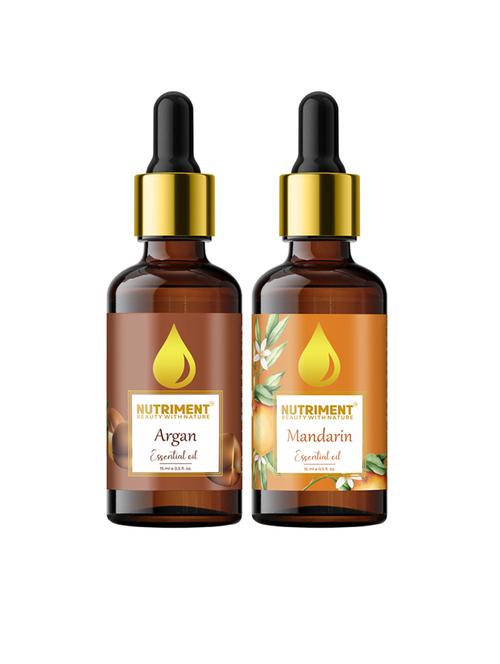 nutriment argan & mandarin essential oil, 15ml each (combo of 2) - 17967979 - Very Small Image - 1