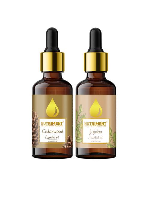 nutriment jojoba & cedarwood essential oil, 15ml each (combo of 2) - 17968004 - Very Small Image - 1