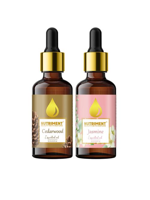 nutriment jasmine & cedarwood essential oil, 15ml each (combo of 2) - 17968027 - Very Small Image - 1