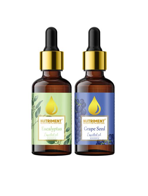 nutriment grape seed & eucalyptus essential oil, 15ml each (combo of 2) - 17968053 - Very Small Image - 1