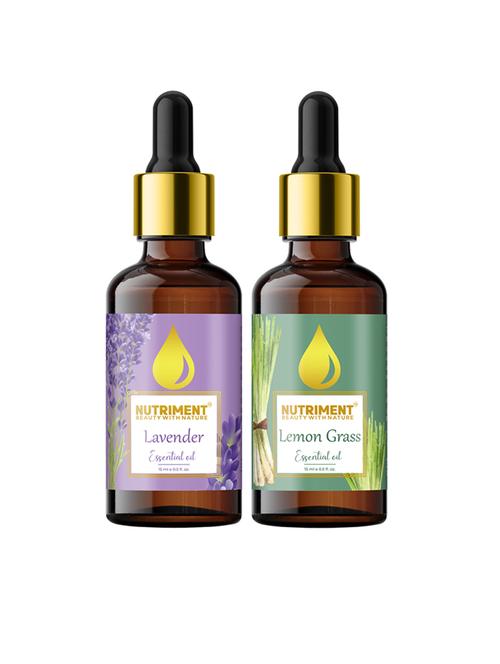 nutriment lavender & lemon grass essential oil, 15ml each (combo of 2) - 17968068 - Very Small Image - 1