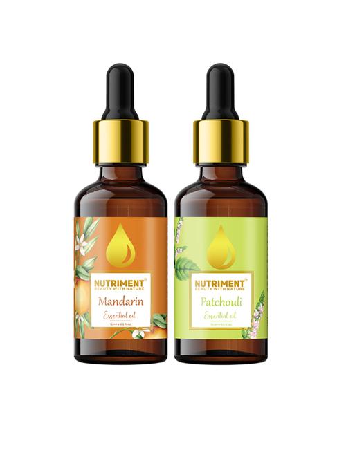 nutriment patchouli & mandarin essential oil, 15ml each (combo of 2) - 17968074 - Very Small Image - 1