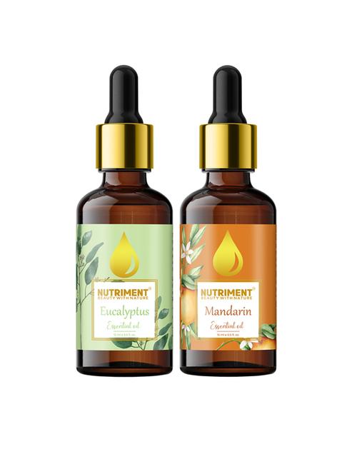 nutriment eucalyptus & mandarin essential oil, 15ml each (combo of 2) - 17968081 - Very Small Image - 1