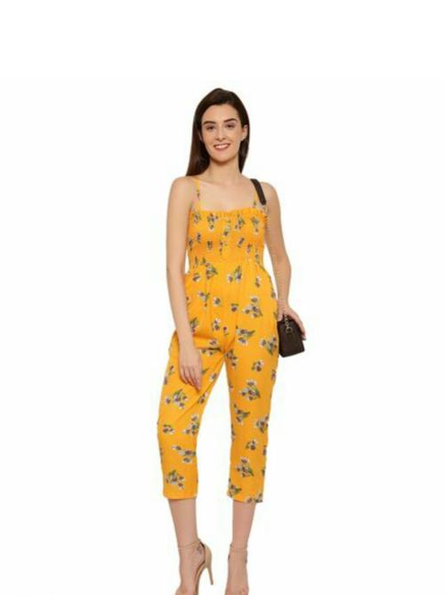 yellow cotton jumpsuit - 17968223 - Very Small Image - 1