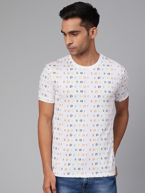 white printed t-shirt - 17968330 - Very Small Image - 1