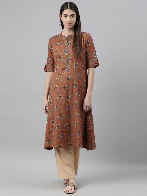 floral a-line kurta - 17968538 - Very Small Image - 1
