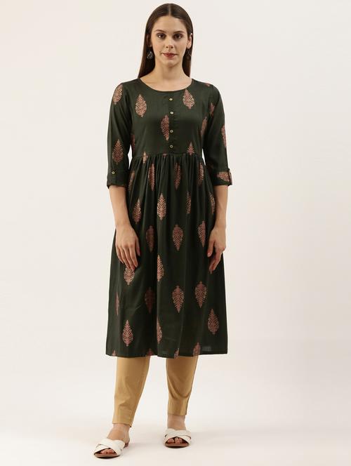 printed a-line kurta - 17968541 - Very Small Image - 1
