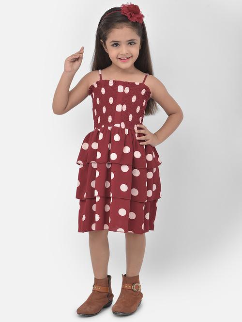 red printed frock - 17968689 - Very Small Image - 1