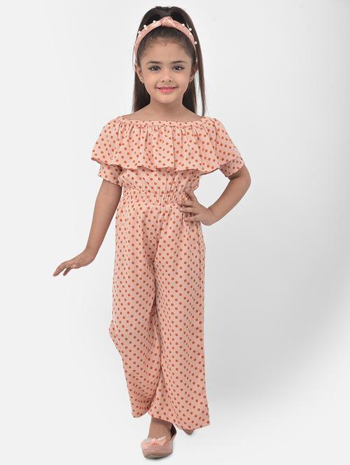 orange polka dot full length jumpsuit - 17968720 - Very Small Image - 1