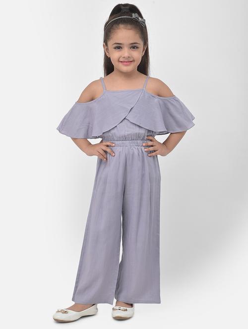 cold shoulder solid full length jumpsuit - 17968721 - Very Small Image - 1