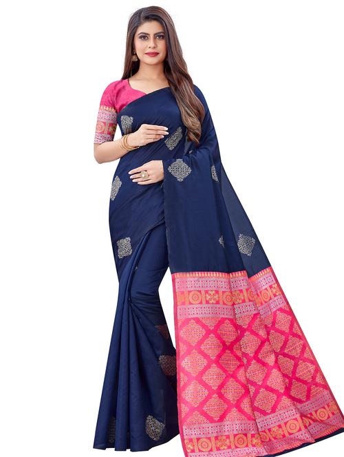 jacquard work banarasi saree - 17968939 - Very Small Image - 1