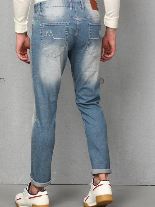 light blue polyester jeans - 17968980 - Very Small Image - 1