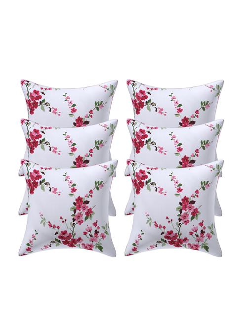 texstylers cotton canvas 200 tc block printed 16x16 inches jaipuri style cushion cover(pack of 6) - 17969015 - Very Small Image - 1
