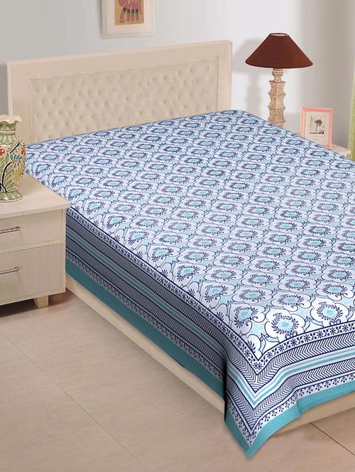 texstylers pure cotton 60x90 inches jaipuri abstract print 200 tc single bedsheet - 17969077 - Very Small Image - 1