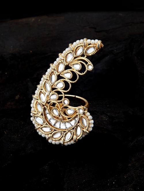gold plated hand ring - 17969373 - Very Small Image - 1