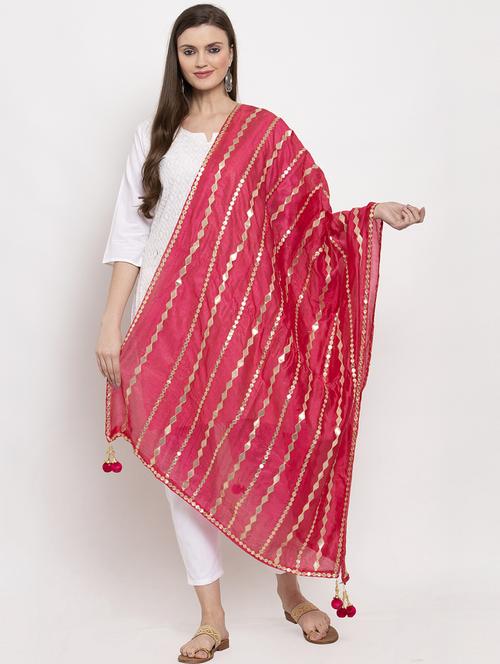 tassel detailed gota work dupatta - 17970391 - Very Small Image - 1