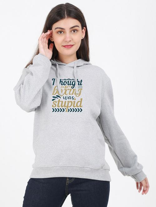hooded neck graphic sweatshirt - 17971167 - Very Small Image - 1