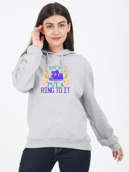 hooded neck graphic sweatshirt - 17971185 - Very Small Image - 1