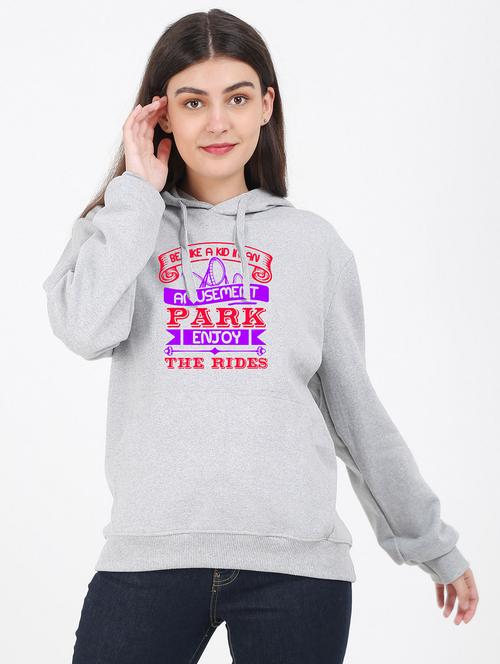 hooded neck graphic sweatshirt - 17971229 - Very Small Image - 1