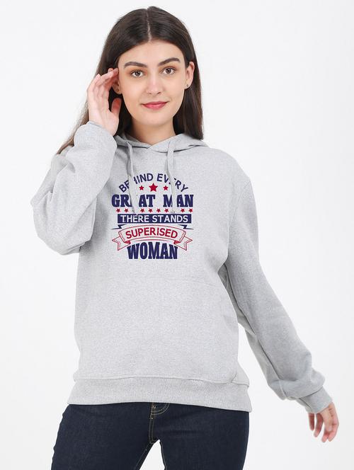 hooded neck graphic sweatshirt - 17971235 - Very Small Image - 1
