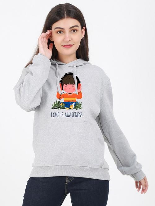 hooded neck graphic sweatshirt - 17971268 - Very Small Image - 1