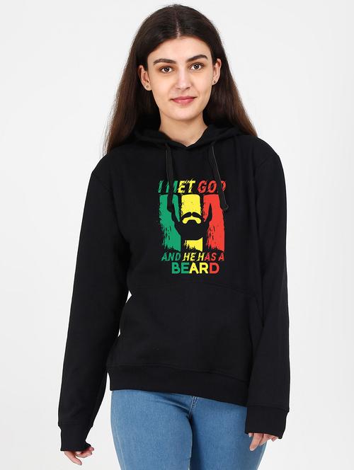 hooded neck graphic sweatshirt - 17971396 - Very Small Image - 1