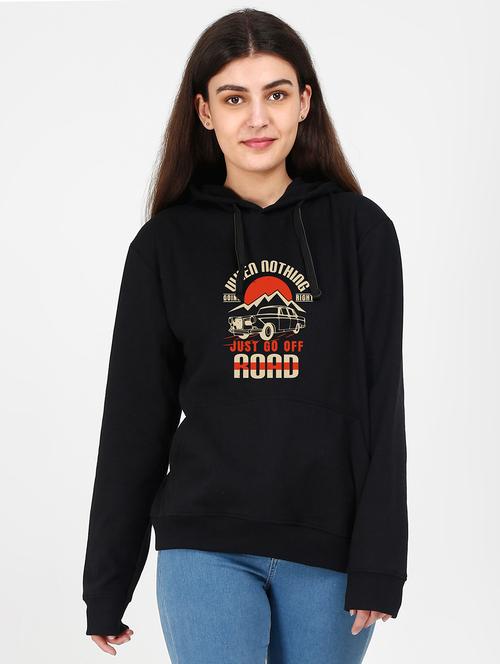 hooded neck graphic sweatshirt - 17971472 - Very Small Image - 1