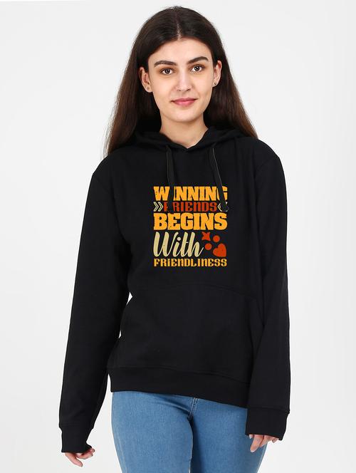 hooded neck graphic sweatshirt - 17971486 - Very Small Image - 1