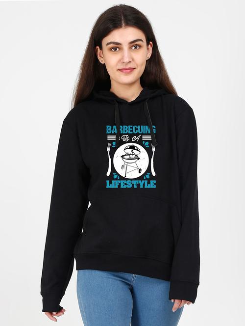 hooded neck graphic sweatshirt - 17971535 - Very Small Image - 1