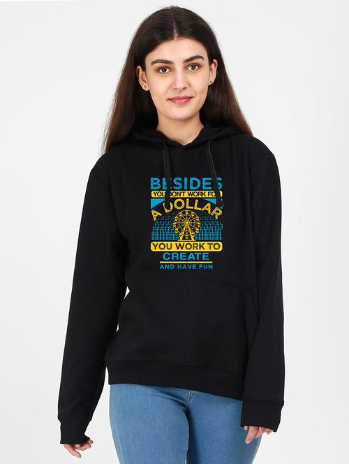 hooded neck graphic sweatshirt - 17971566 - Very Small Image - 1