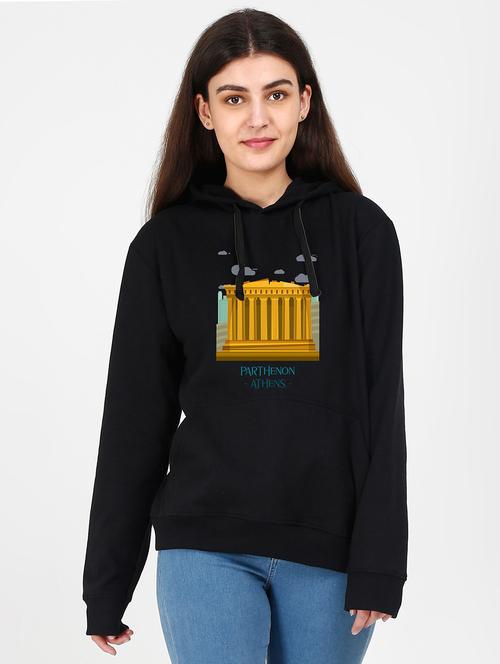 hooded neck graphic sweatshirt - 17971600 - Very Small Image - 1